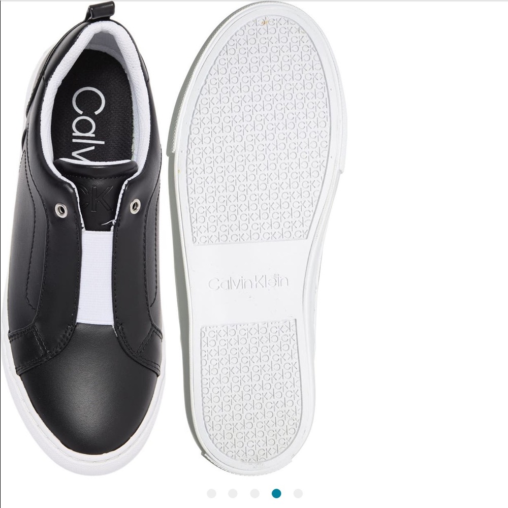 NEW Calvin Klein Black 8M Calia Slip On Sneaker